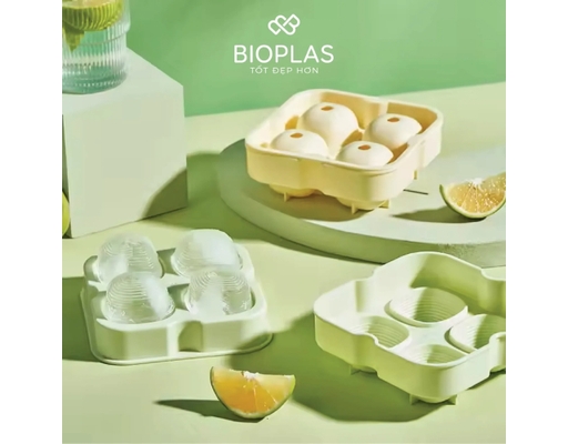 Khuôn Kem Tròn 4 Ngăn Biohome ảnh 1