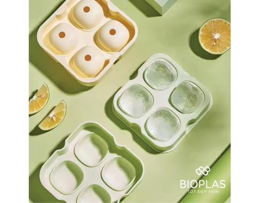 Khuôn Kem Tròn 4 Ngăn Biohome ảnh 2
