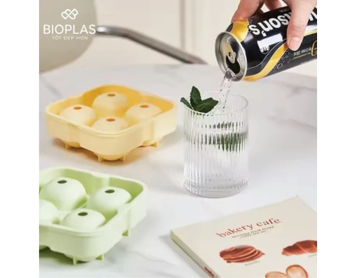 Khuôn Kem Tròn 4 Ngăn Biohome ảnh 3