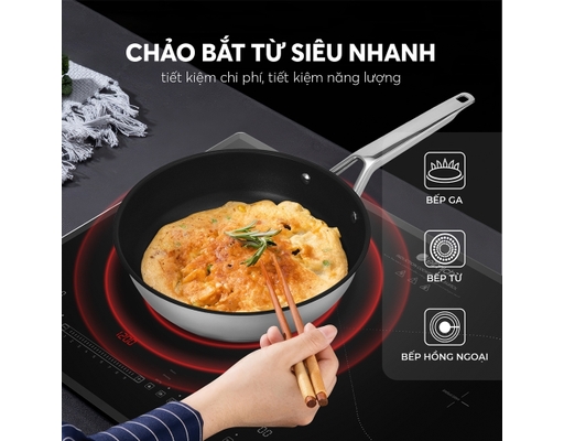 Chảo Chống Dính Inox 304 Impact Bonding EL-2459IC24 24cm Elmich ảnh 6