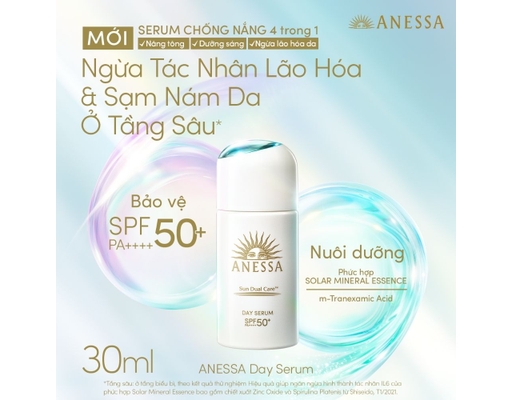 Serum Chống Nắng Nâng Tông Ngừa Lão Hóa UV Sun Dual Care Day Serum SPF50+ PA++++ 30ml ANESSA ảnh 1