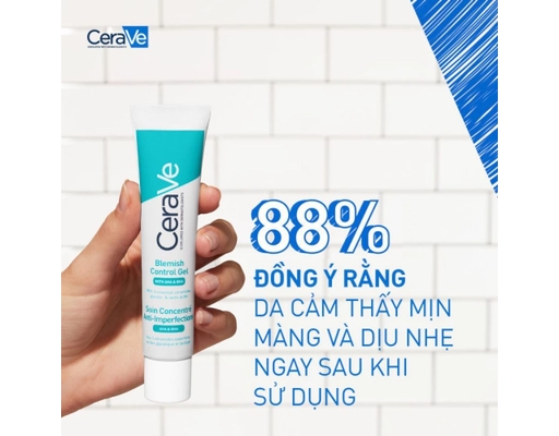 Gel Giảm Mụn Và Thâm Mụn Blemish Control Gel 40ml CeraVe ảnh 7