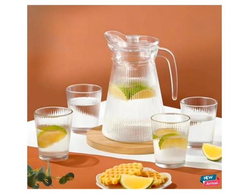 Bộ Bình Ly Thủy Tinh Sọc 5 Món Deli ảnh 7