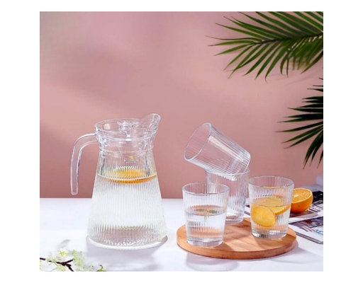 Bộ Bình Ly Thủy Tinh Sọc 5 Món Deli ảnh 8