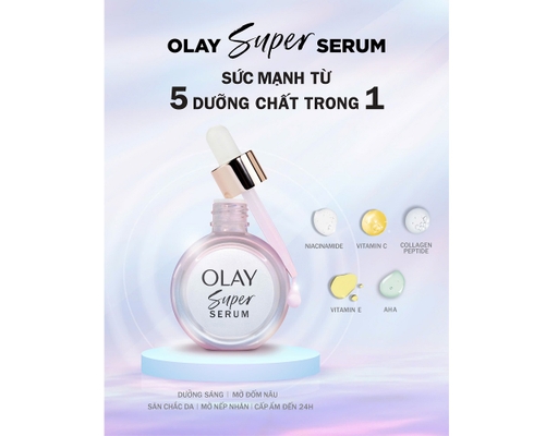 Super Serum 5 Trong 1 Giúp Đàn Hồi Và Sáng Da 30ml OLAY ảnh 2