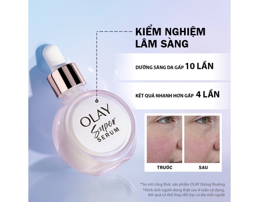 Super Serum 5 Trong 1 Giúp Đàn Hồi Và Sáng Da 30ml OLAY ảnh 6