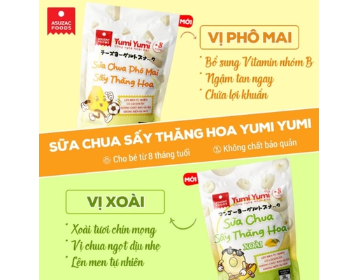 Sữa Chua Sấy Thăng Hoa Yumi Yumi Vị Phô Mai 36g Asuzac Foods ảnh 4
