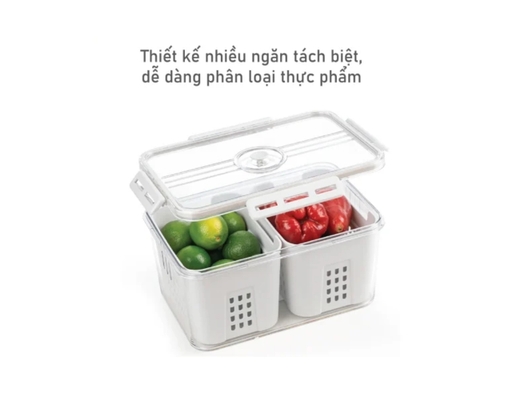 Hộp Thực Phẩm Cao Cấp 2 Ngăn Biohome ảnh 2