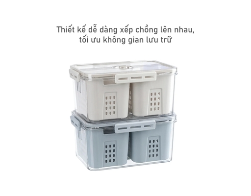 Hộp Thực Phẩm Cao Cấp 2 Ngăn Biohome ảnh 4