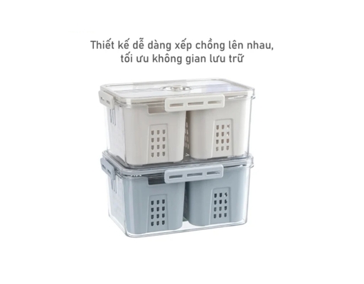 Hộp Thực Phẩm Cao Cấp 3 Ngăn Biohome ảnh 3