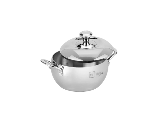 Nồi Inox 3 Lớp Liền Khối Hình Quả Táo Có Quai 16cm Fivestar ảnh 0