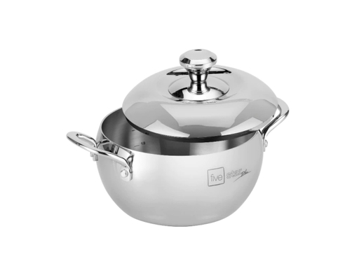 Nồi Inox 3 Lớp Liền Khối Hình Quả Táo Có Quai 20cm Fivestar ảnh 0