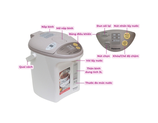 Bình Thủy Điện PABT-NC-EG3000CSY Panasonic ảnh 10