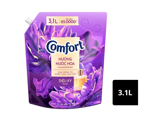 Nước Xả Vải Giữ Màu Hương Nước Hoa Thiên Nhiên Diệu Kỳ 3.1L Comfort ảnh 0