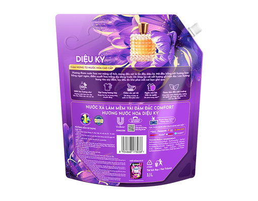 Nước Xả Vải Giữ Màu Hương Nước Hoa Thiên Nhiên Diệu Kỳ 3.1L Comfort ảnh 1