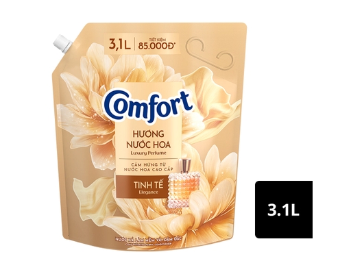 Nước Xả Vải Giữ Màu Hương Nước Hoa Tinh Tế 3.1L Comfort ảnh 1