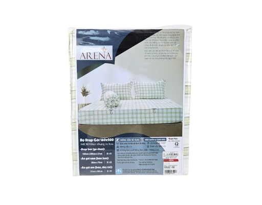 Bộ Drap Microfiber Nhung 160x200cm MYM ảnh 2