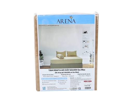 Tấm Drap Và Áo Gối Sọc Màu 160x200cm MYM ảnh 2