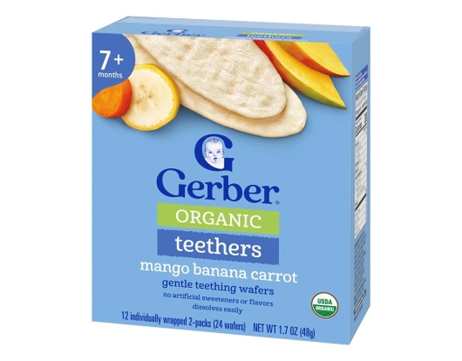 Bánh Gạo Organic Vị Xoài, Chuối Và Cà Rốt 48g Gerber ảnh 2