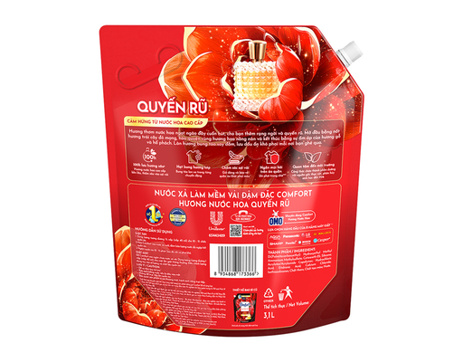 Nước Xả Vải Giữ Màu Hương Nước Hoa Quyến Rũ 3.1L Comfort ảnh 2