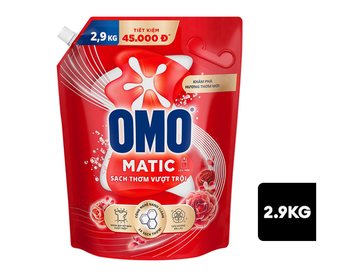 Nước Giặt Cửa Trên Sạch Thơm Vượt Trội 2.9kg OMO ảnh 0