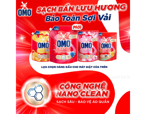 Nước Giặt Cửa Trên Sạch Thơm Vượt Trội 2.9kg OMO ảnh 3