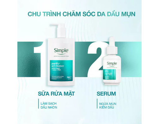 Tinh Chất Ngừa Mụn Simple Purify+ Với 11% Niacinamide+ & Zinc & PHA 30ml Simple ảnh 4