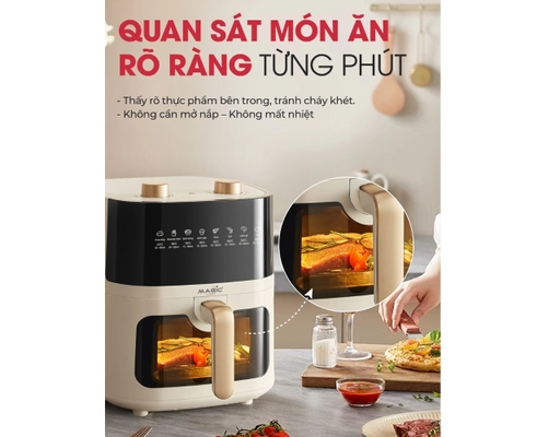 Nồi Chiên Không Dầu ECO AC-161 Dung Tích 6L Magic ảnh 8