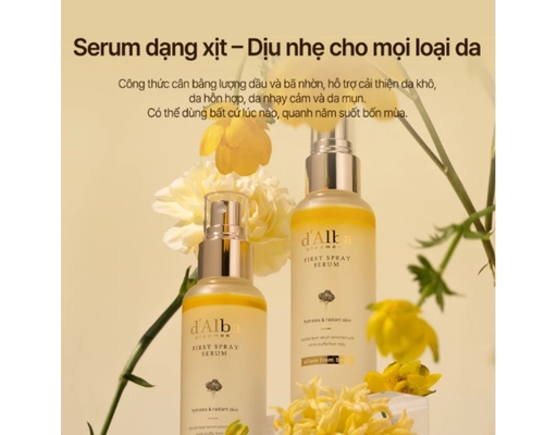 Serum Dạng Xịt Căng Bóng Da Nấm Truffle Trắng White Truffle First Spray 100ml d'Alba ảnh 3