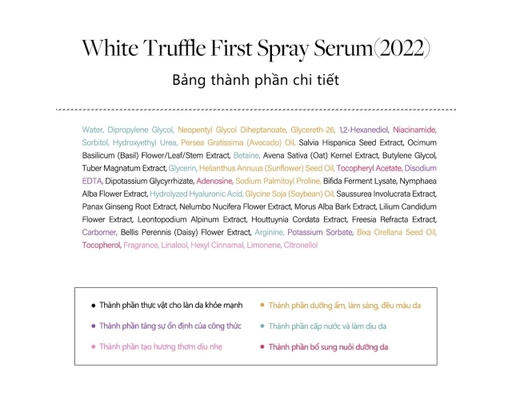 Serum Dạng Xịt Căng Bóng Da Nấm Truffle Trắng White Truffle First Spray 100ml d'Alba ảnh 7