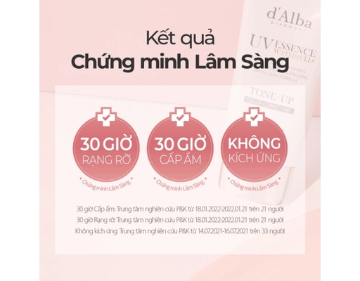Kem Chống Nắng Dưỡng Trắng Waterfull Tone-Up Sun Cream 50ml d'Alba ảnh 5