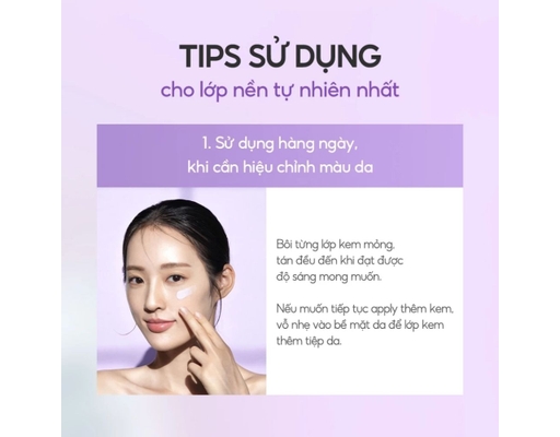 Kem Chống Nắng Dưỡng Trắng Tông Tím Hiệu Chỉnh Sắc Da Waterfull Tone-Up Sun Cream Purple 50ml d'Alba ảnh 7