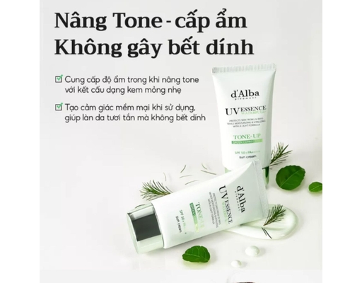 Kem Chống Nắng Tông Xanh Hiệu Chỉnh Sắc Da Clean Tea Tree Liposome Tone Up Green 50ml d'Alba ảnh 3