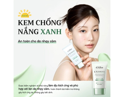 Kem Chống Nắng Tông Xanh Hiệu Chỉnh Sắc Da Clean Tea Tree Liposome Tone Up Green 50ml d'Alba ảnh 6
