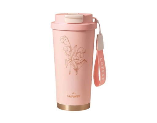 Ly Giữ Nhiệt Inox Nắp Bật 500ml Màu Hồng La Fonte ảnh 0