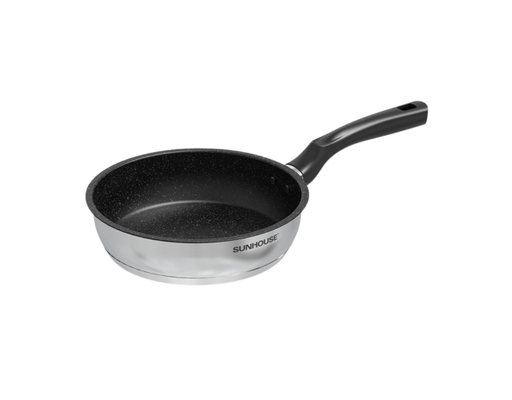 Chảo Inox Chống Dính Vân Đá Đáy Từ 16cm Sunhouse ảnh 0