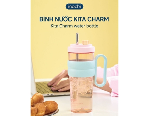 Bình Nước Kita Charm 900ml Inochi ảnh 3