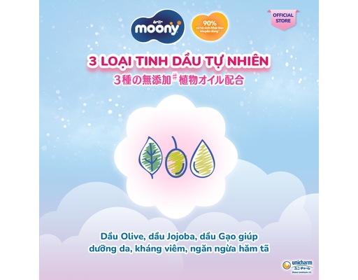 Tã Quần M52 Cho Bé Từ 6-12kg 52 Miếng Moony ảnh 1