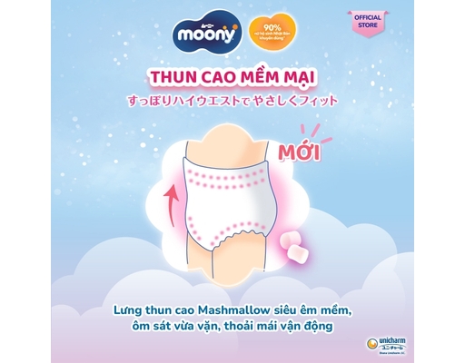 Tã Quần M52 Cho Bé Từ 6-12kg 52 Miếng Moony ảnh 5
