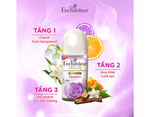 Lăn Khử Mùi Hương Nước Hoa Sensation 50ml Enchanteur ảnh 1