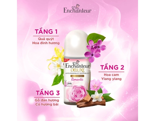 Lăn Khử Mùi Hương Nước Hoa Romantic 50ml Enchanteur ảnh 1