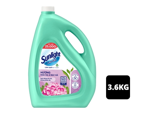 Nước Lau Sàn Hoa Hạ & Bạc Hà 3.6kg Sunlight ảnh 0