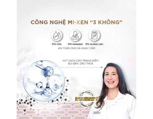 Nước Tẩy Trang 3in1 Micellar Sạch Sâu 400ml L'Oreal ảnh 6