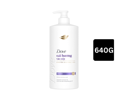 Dầu Gội Hoa Oải Hương Vào Nếp Sống Động Tự Nhiên 640g Dove ảnh 0
