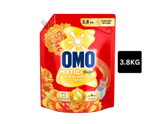 Nước Giặt Matic Cửa Trên Hương Comfort Tinh Dầu Thơm 3.8kg OMO ảnh 0