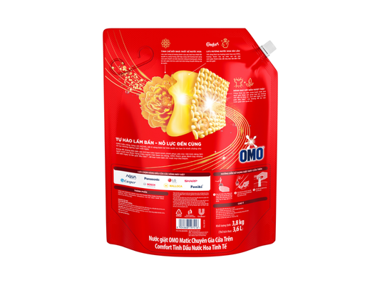 Nước Giặt Matic Cửa Trên Hương Comfort Tinh Dầu Thơm 3.8kg OMO ảnh 1