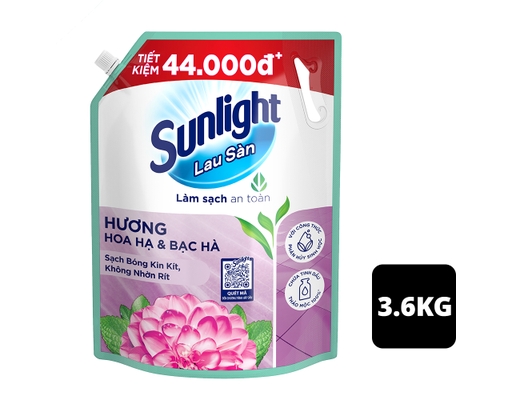 Nước Lau Sàn Hoa Hạ & Bạc Hà 3.6kg Sunlight ảnh 0