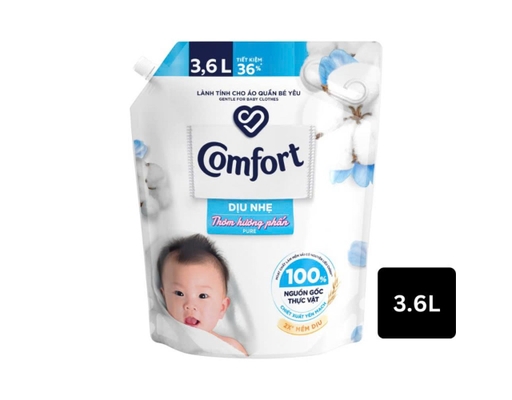 Nước Xả Vải Em Bé Cho Da Nhạy Cảm 3.6L Comfort ảnh 2