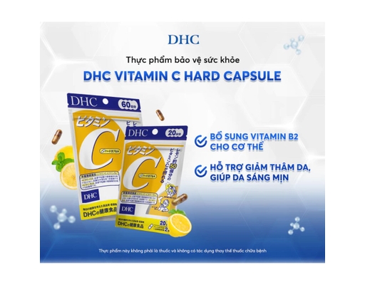 Thực Phẩm Bảo Vệ Sức Khỏe Viên Uống Bổ Sung Vitamin C 30 Ngày 60 Viên DHC ảnh 3