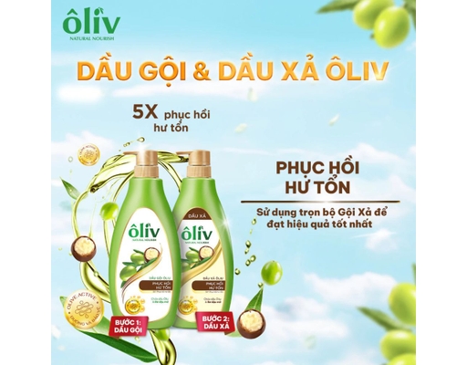Dầu Xả Dưỡng Tóc Phục Hồi Hư Tổn 650ml Ôliv ảnh 9